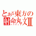 とある東方の射命丸文Ⅱ（パパラッチ）