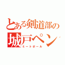 とある剣道部の城戸ペン（ミートボール）