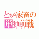 とある家畜の単独前戦（ワントップ）