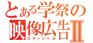 とある学祭の映像広告Ⅱ（コマーシャル）