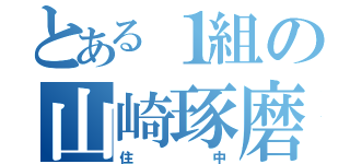 とある１組の山崎琢磨（住中）