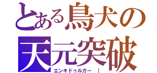 とある鳥犬の天元突破（エンキドゥルガー ｜）