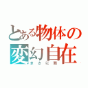 とある物体の変幻自在（まさに鵺）