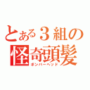 とある３組の怪奇頭髪（ボンバーヘッド）