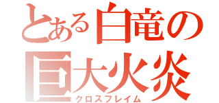 とある白竜の巨大火炎（クロスフレイム）