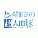 とある細谷の超人面豚（ホソヤユウスケ）