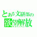 とある文研部の欲望解放（キズランダム）