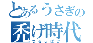 とあるうさぎの禿げ時代（つるっぱげ）