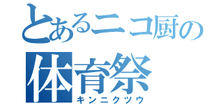 とあるニコ厨の体育祭（キンニクツウ）