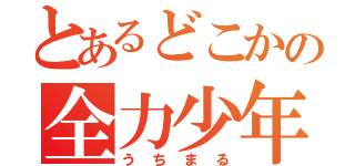 とあるどこかの全力少年（うちまる）