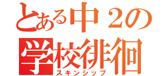 とある中２の学校徘徊（スキンシップ）