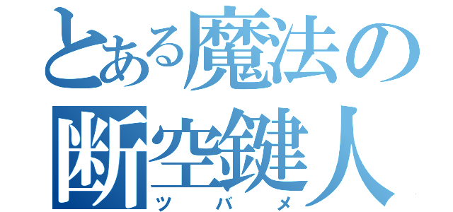 とある魔法の断空鍵人（ツバメ）