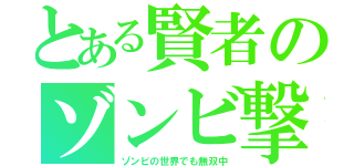 とある賢者のゾンビ撃退攻略（ゾンビの世界でも無双中）