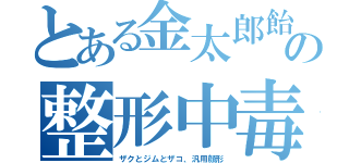 とある金太郎飴の整形中毒（ザクとジムとザコ、汎用顔形）