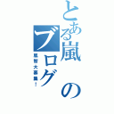 とある嵐のブログ（嵐智大募集！）