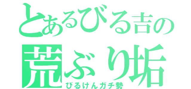 とあるびる吉の荒ぶり垢（びるけんガチ勢）