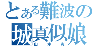 とある難波の城真似娘（山本彩）