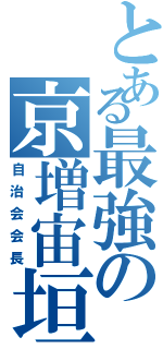 とある最強の京増宙垣Ⅱ（自治会会長）