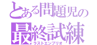 とある問題児の最終試練（ラストエンブリオ）