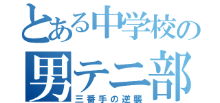 とある中学校の男テニ部員（三番手の逆襲）