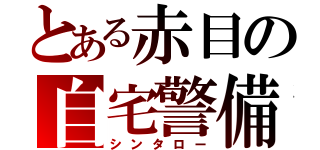 とある赤目の自宅警備員（シンタロー）