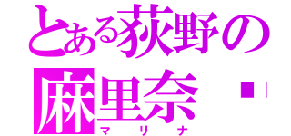 とある荻野の麻里奈♥（マリナ）