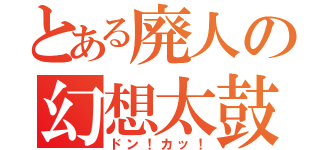 とある廃人の幻想太鼓（ドン！カッ！）