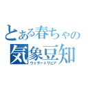 とある春ちゃんの気象豆知識（ウェザートリビア）