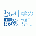 とある中学の最強７組（セキガメ ７）