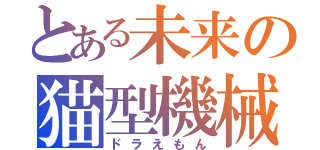 とある未来の猫型機械（ドラえもん）