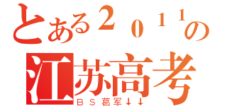 とある２０１１の江苏高考（ＢＳ葛军↓↓）