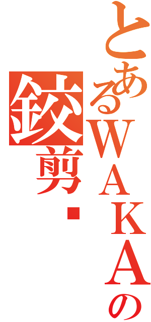 とあるＷＡＫＡＮＤＡの鉸剪腳（）