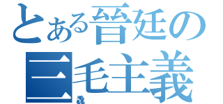 とある晉廷の三毛主義（毳）