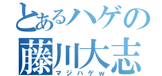 とあるハゲの藤川大志（マジハゲｗ）