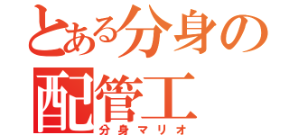 とある分身の配管工（分身マリオ）