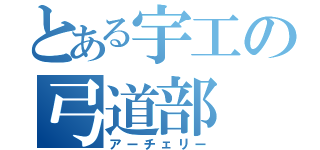 とある宇工の弓道部（アーチェリー）