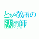 とある敬語の法術師（イレニス）