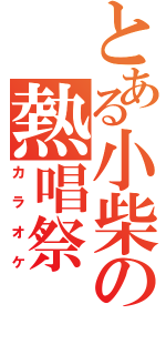 とある小柴の熱唱祭（カラオケ）