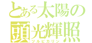 とある太陽の頭光輝照（ツルピカリン）