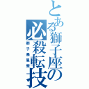 とある獅子座の必殺転技（獅子暴風壁）