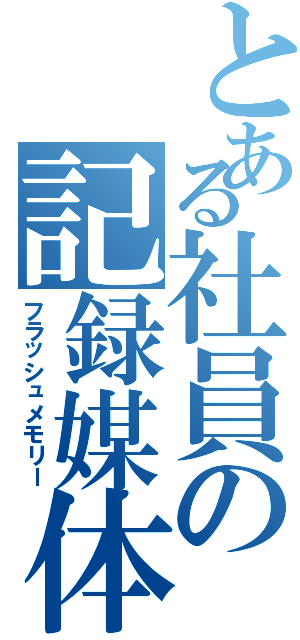 とある社員の記録媒体（フラッシュメモリー）