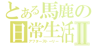 とある馬鹿の日常生活Ⅱ（アフターストーリー）