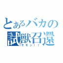 とあるバカの試獣召還（サモン！！）