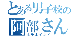 とある男子校の阿部さん（ホモホイホイ）