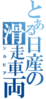 とある日産の滑走車両（シルビア）