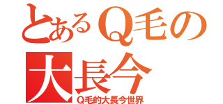 とあるＱ毛の大長今（Ｑ毛的大長今世界）