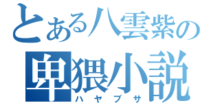 とある八雲紫の卑猥小説（ハヤブサ）