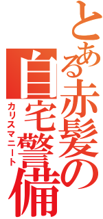 とある赤髪の自宅警備（カリスマニート）