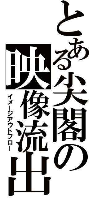 とある尖閣の映像流出（イメージアウトフロー）