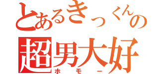 とあるきっくんの超男大好（ホモー）